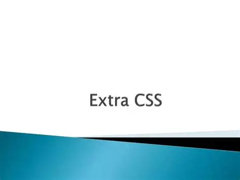 extra CSS